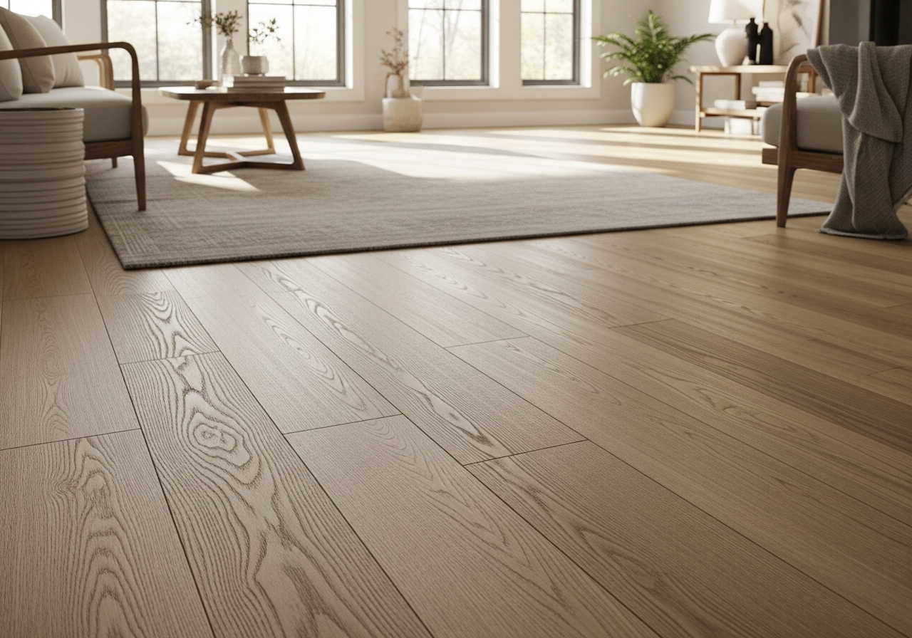 White oak farmhouse hardwood floor